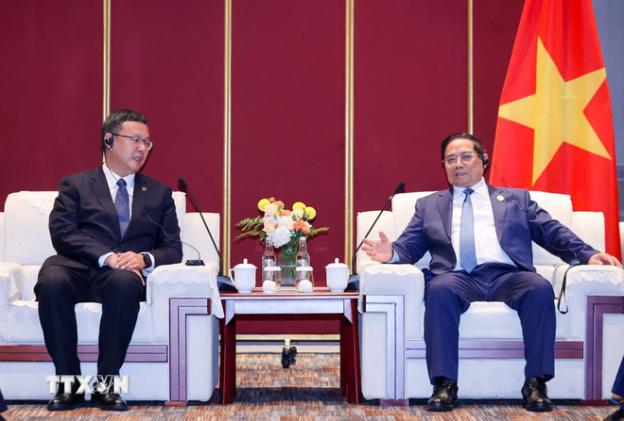 越南政府总理范明正会见中国驰名企业负责人- Ảnh 3.