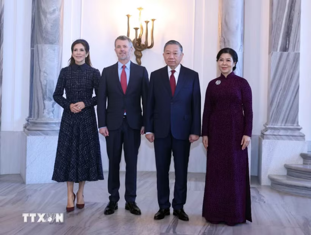 越共中央总书记、国家主席苏林会见丹麦国王弗雷德里克十世- Ảnh 2.