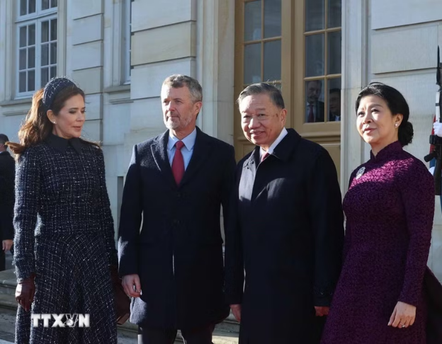 越共中央总书记、国家主席苏林会见丹麦国王弗雷德里克十世- Ảnh 3.
