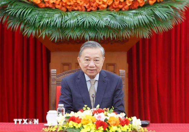 越共中央总书记苏林同韩国总统李在明通电话- Ảnh 1.