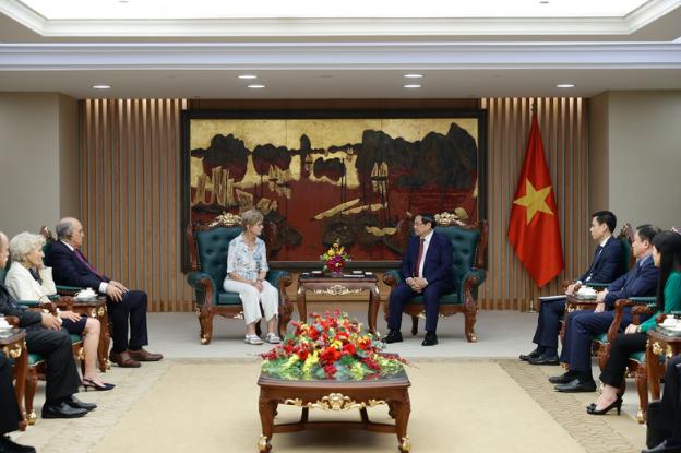 政府总理范明政会见美国艾森豪威尔基金会代表团- Ảnh 2.