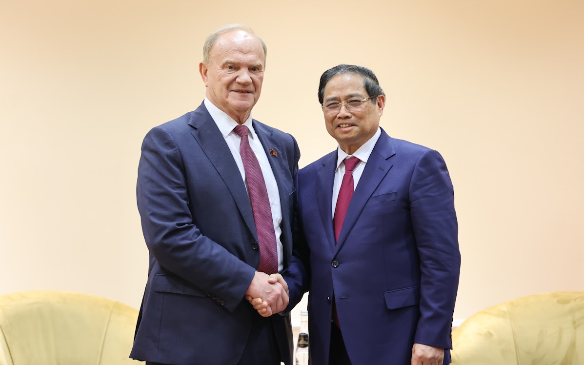 越南政府总理范明政会见俄罗斯联邦共产党主席根纳季·久加诺夫