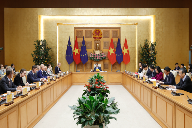 范明政总理接见欧盟及成员各国驻越南使节- Ảnh 1.