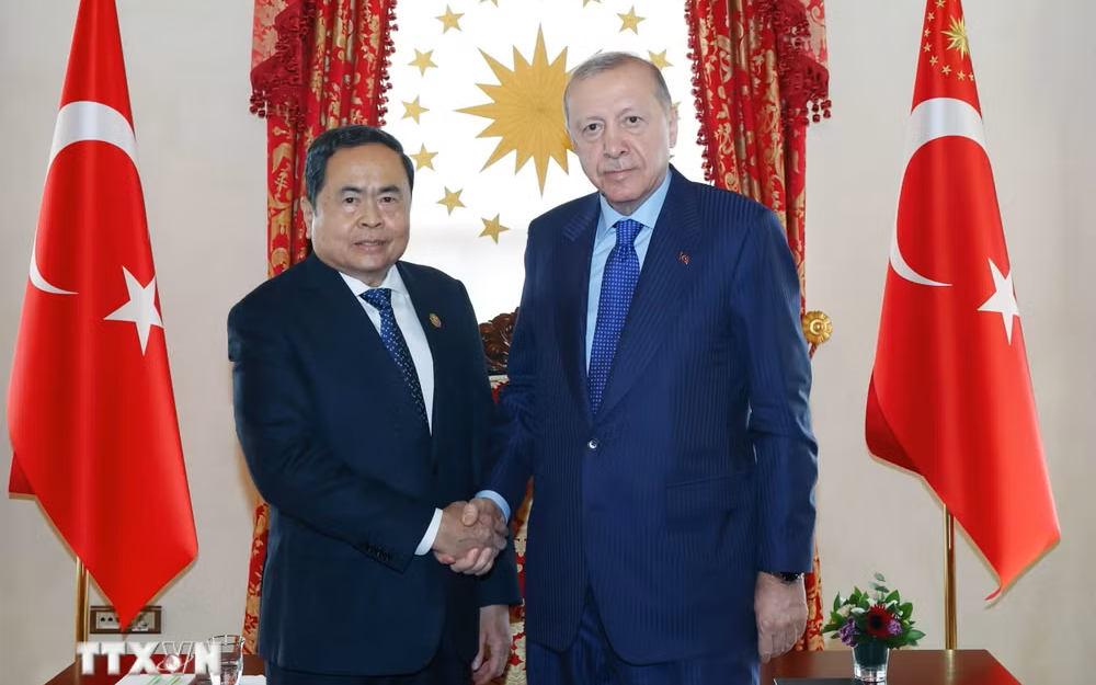 越南国会主席陈青敏会见土耳其总统雷杰普·塔伊普·埃尔多安