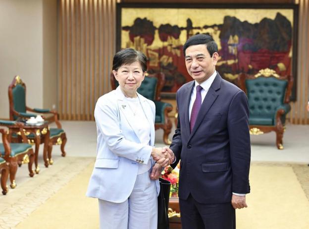 政府副总理、国防部长潘文江会见联合国副秘书长中满泉- Ảnh 1.