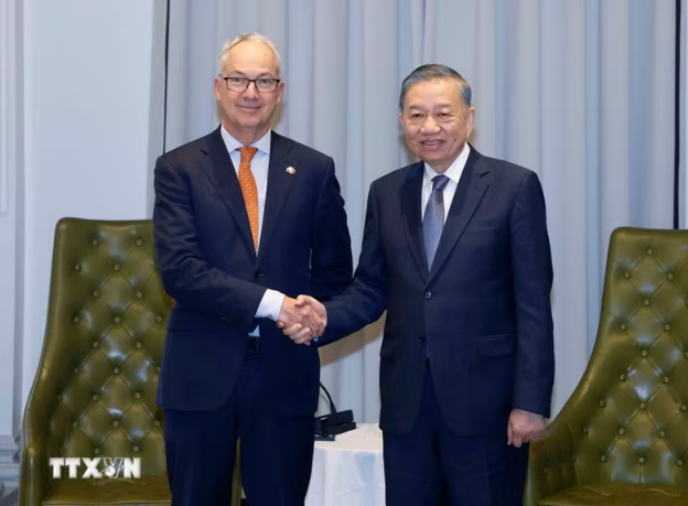 越共中央总书记、国家主席苏林会见澳大利亚政府东南亚问题特使- Ảnh 1.