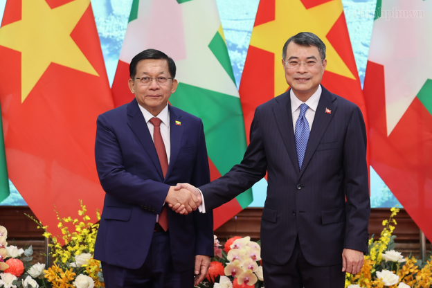 越南政府总理黎明兴会见缅甸总统敏昂莱- Ảnh 1.