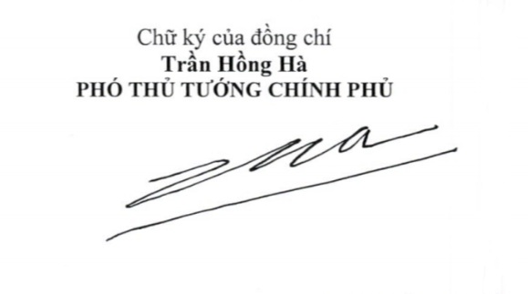 Giới thiệu chữ ký của 2 tân Phó Thủ tướng Chính phủ - Ảnh 1.