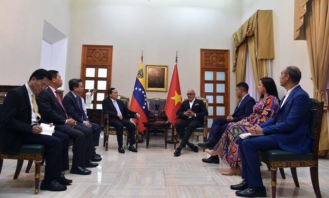 Chùm ảnh: Phó Thủ tướng Trần Lưu Quang thăm chính thức Venezuela- Ảnh 13.