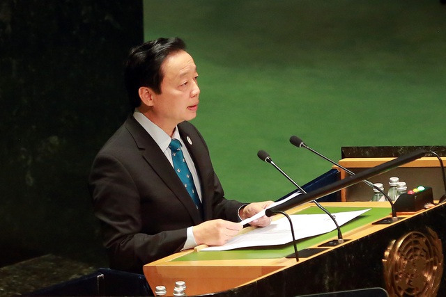 Hoạt động của Phó Thủ tướng Trần Hồng Hà tại Hội nghị cấp cao của Liên Hợp Quốc về nước - Ảnh 1.
