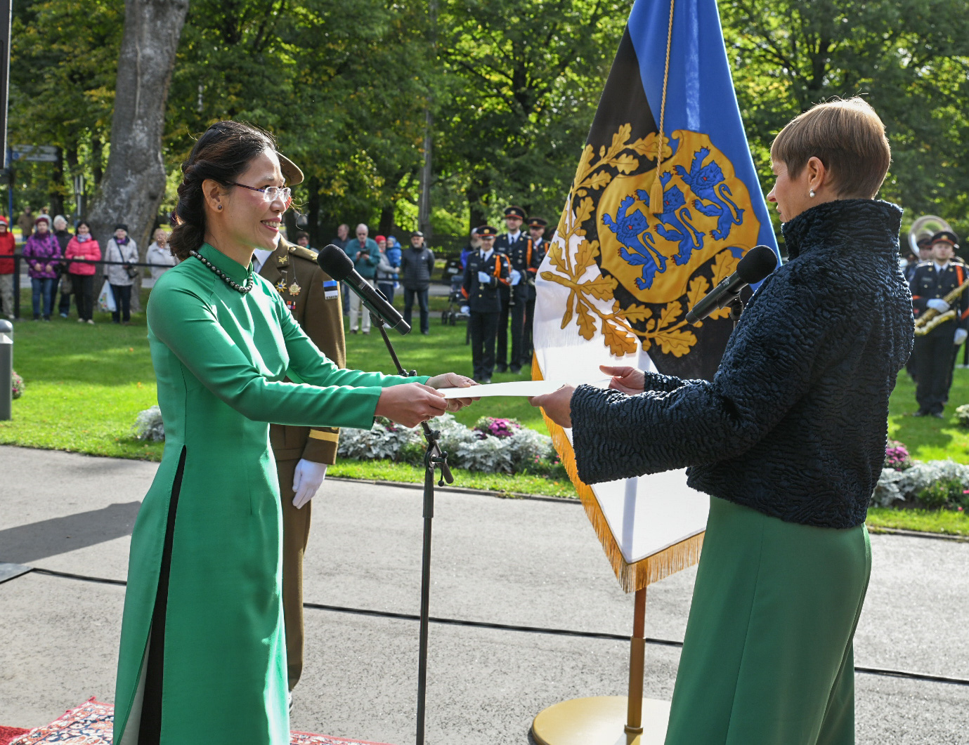 Đại sứ Việt Nam trình Thư ủy nhiệm lên Tổng thống Estonia