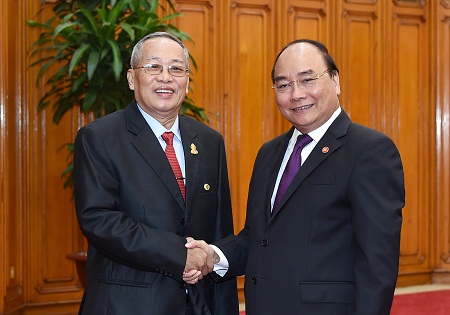 PM receives first Vice President of Cambodia’s Senate Ney Pena