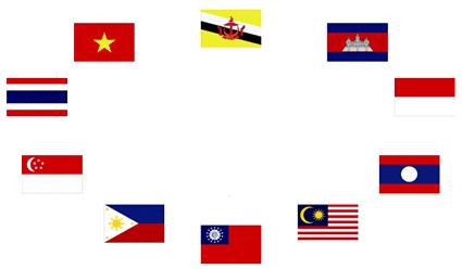 cờ 10 nước asean
