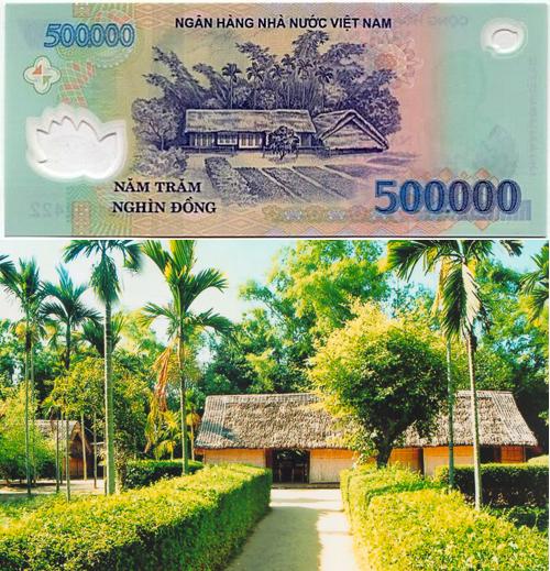 The famous Vietnamese attractions described on Vietnam currency