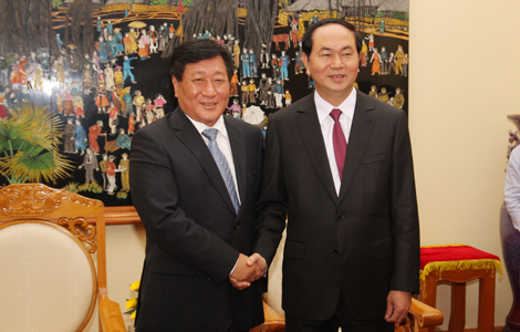 陈大光部长会见中国安全部副部长