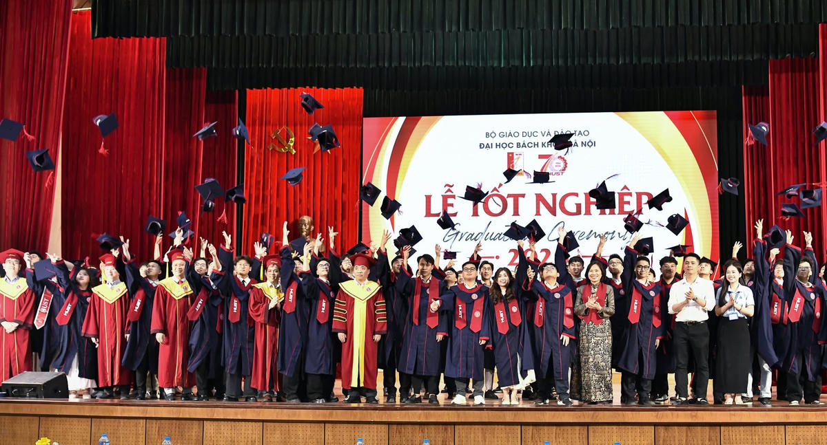 Sinh viên trong lễ tốt nghiệp