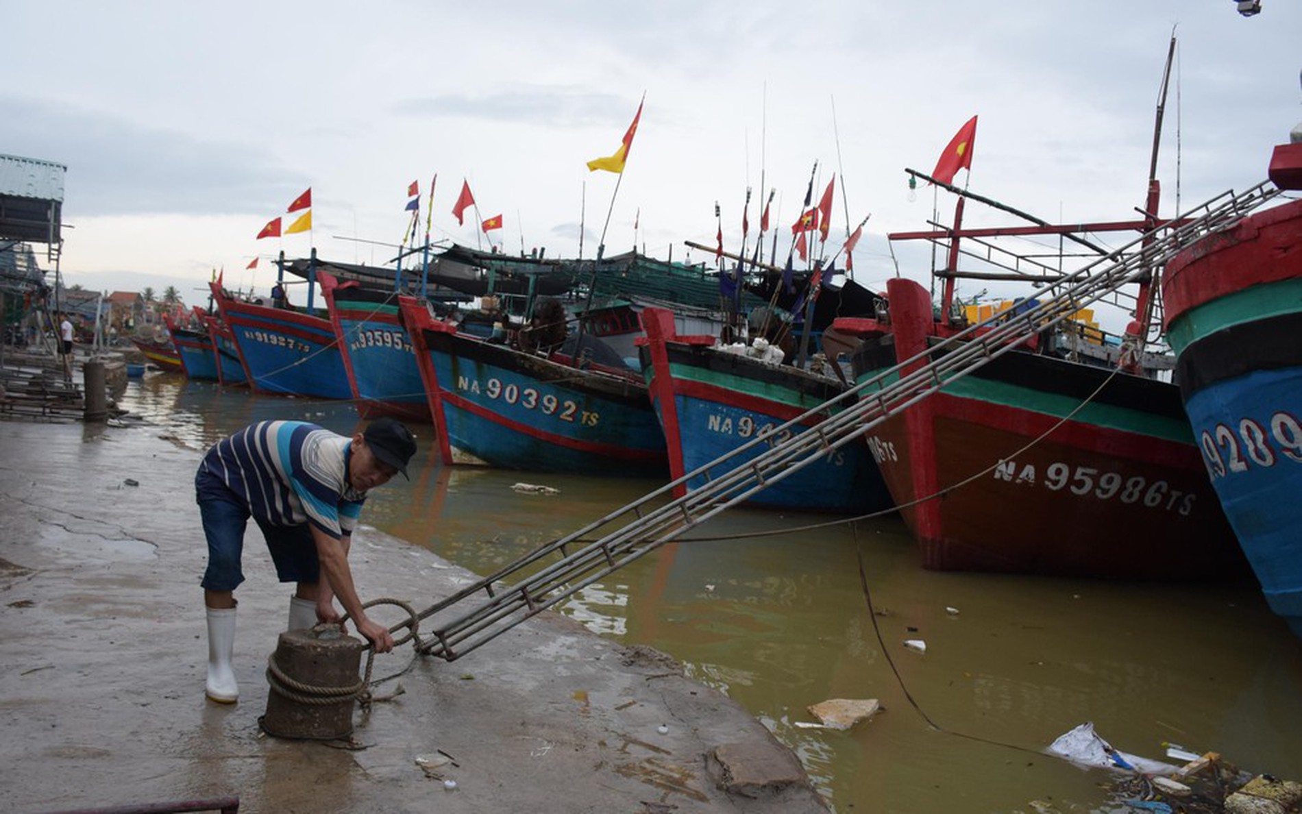 Chạy đua ứng phó bão NORU: Khẩn trương thu hoạch nông sản, kêu gọi tàu thuyền về bờ