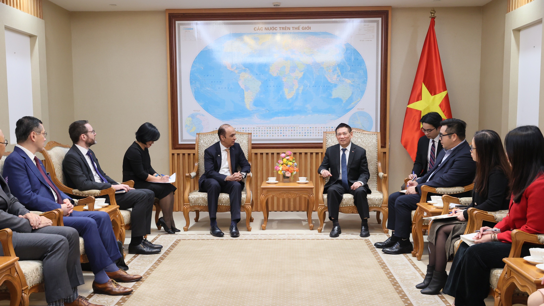 Phó Thủ tướng Hồ Đức Phớc tiếp Tập đoàn Prudential