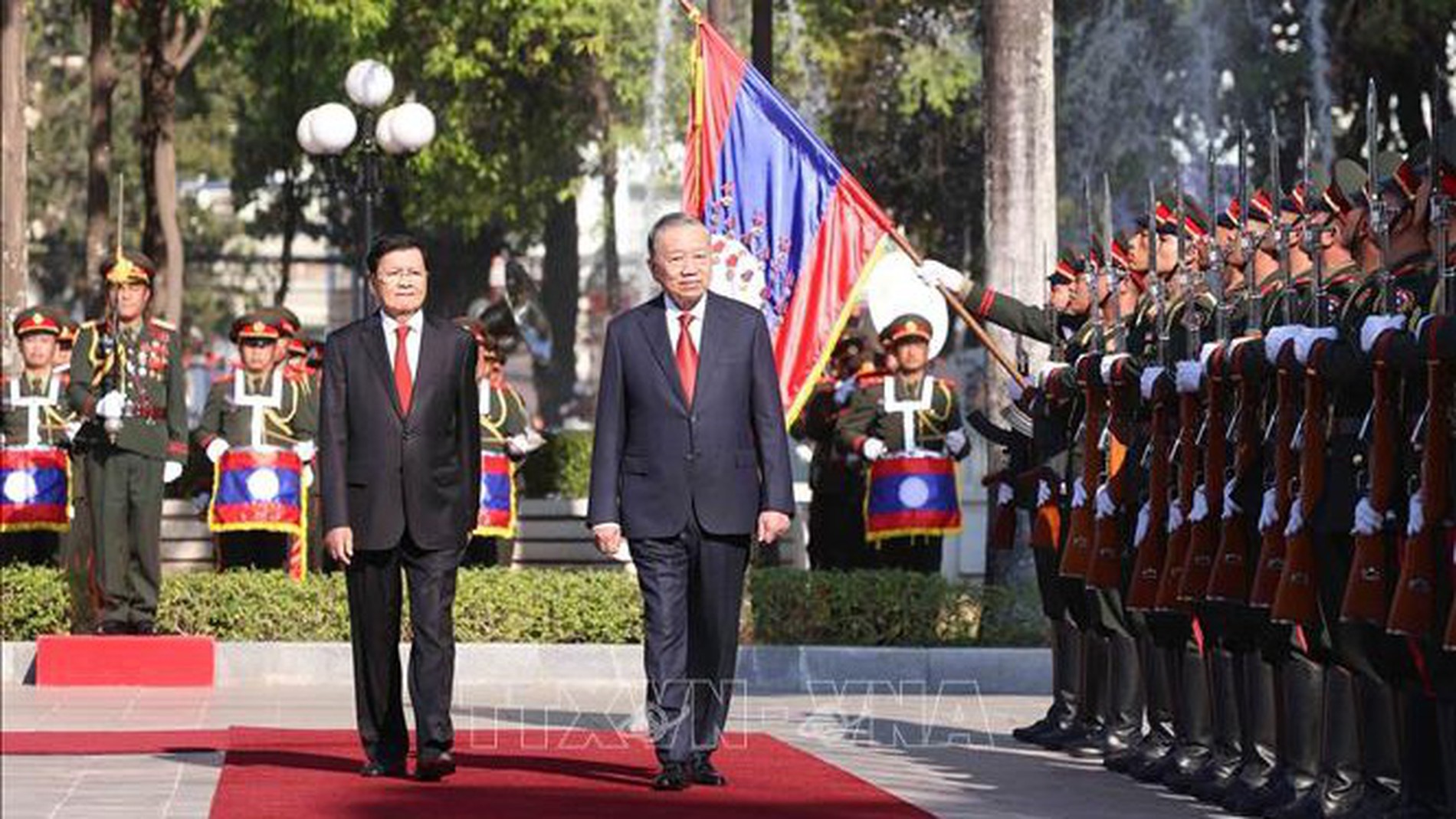 Tổng Bí thư Tô Lâm thăm cấp Nhà nước tới Lào