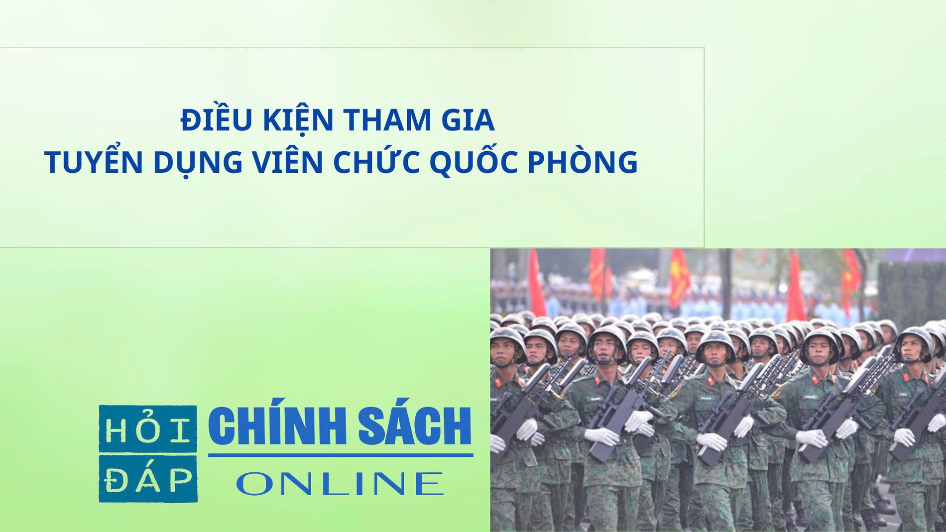 Điều kiện tham gia tuyển dụng viên chức quốc phòng