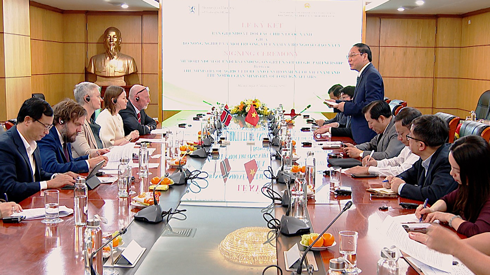 Việt Nam, Na Uy ký kết Bản ghi nhớ về Đối tác chiến lược xanh