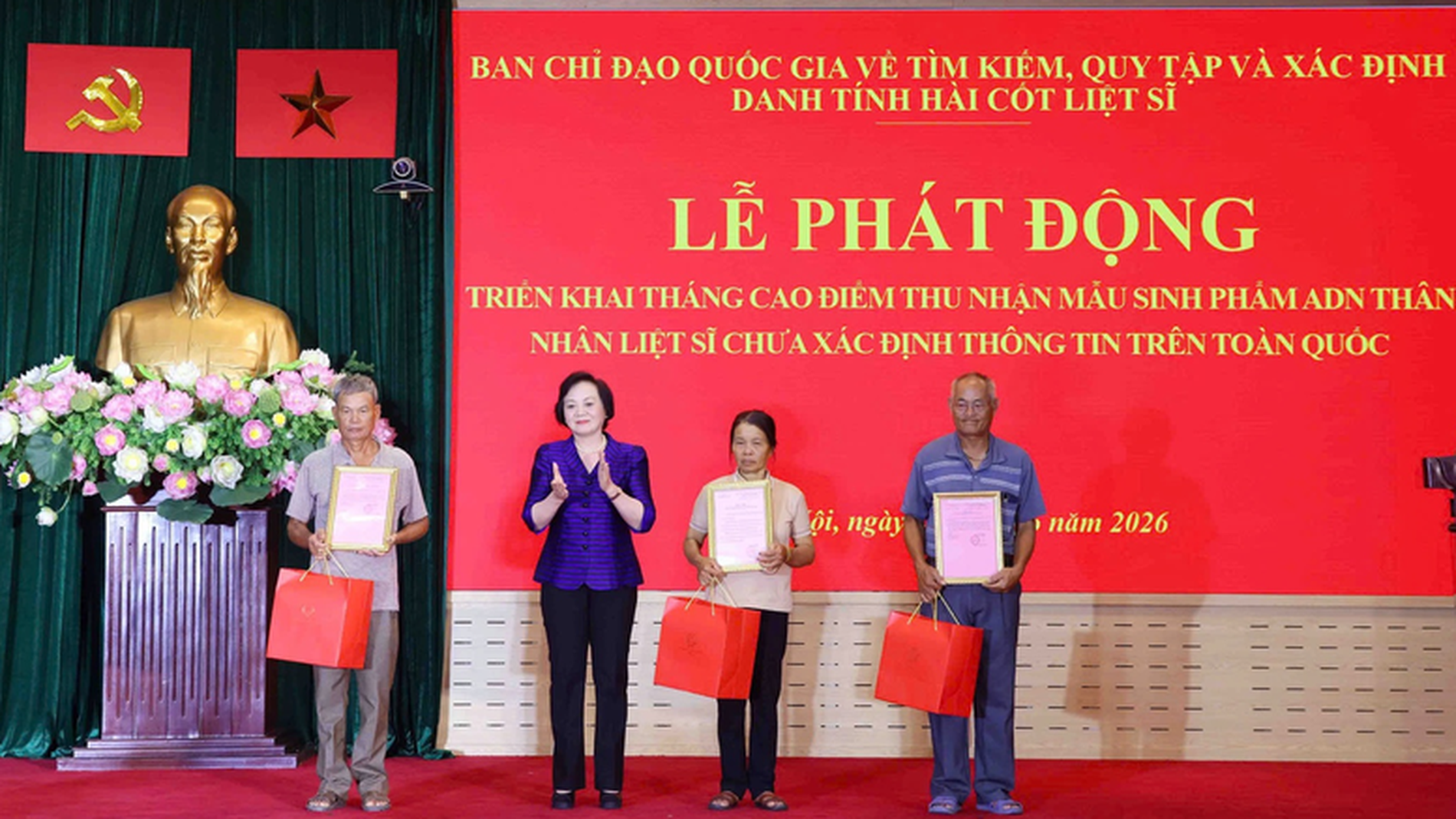 Phát động cao điểm thu nhận mẫu ADN, đẩy nhanh xác định danh tính hài cốt liệt sỹ