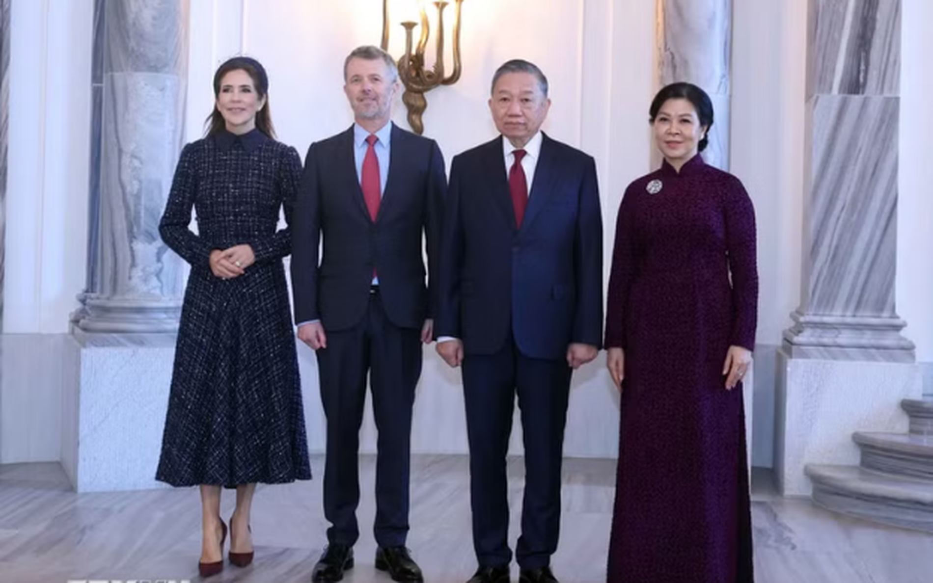 越共中央总书记、国家主席苏林会见丹麦国王弗雷德里克十世