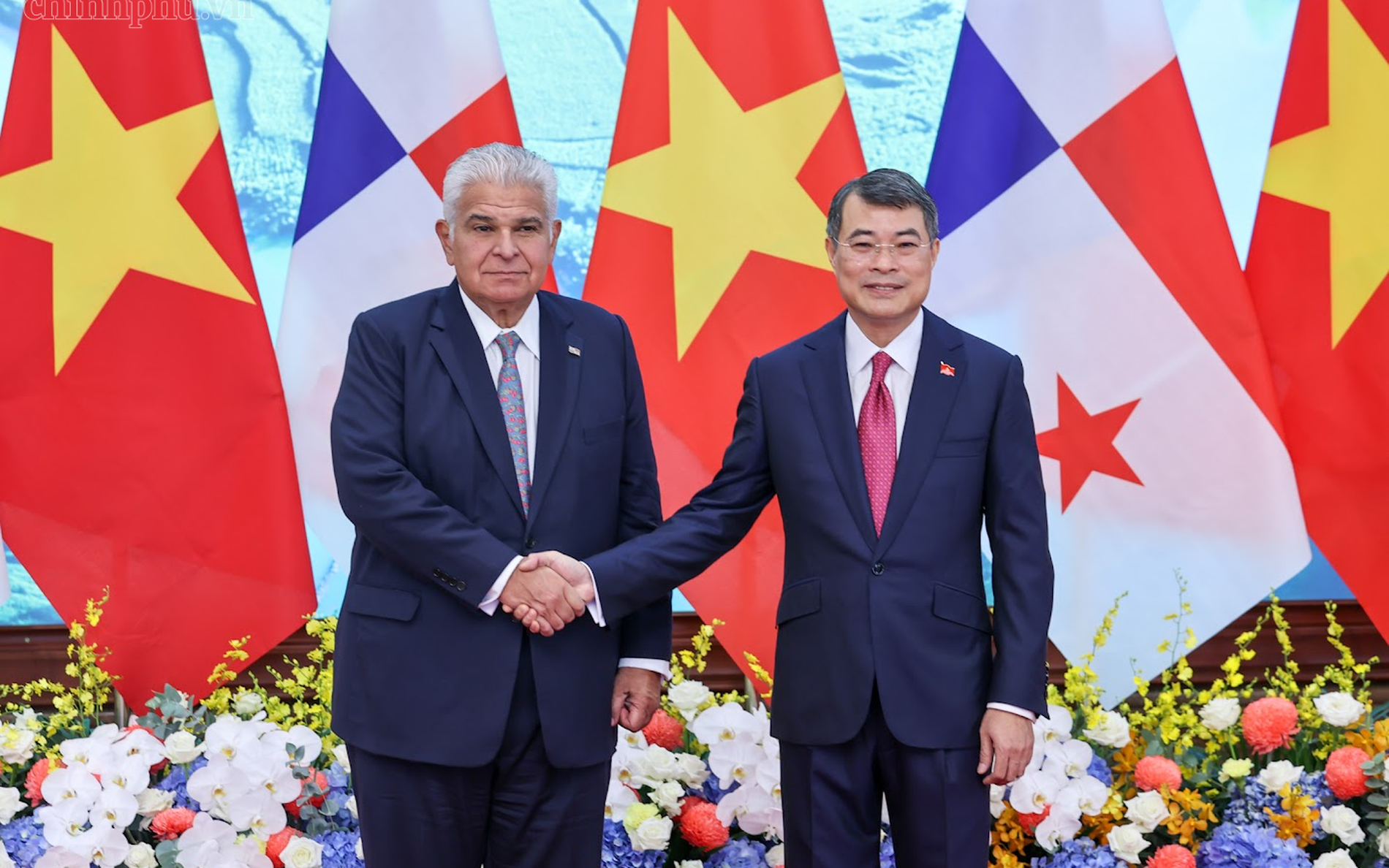 越南政府总理黎明兴会见巴拿马总统穆利诺