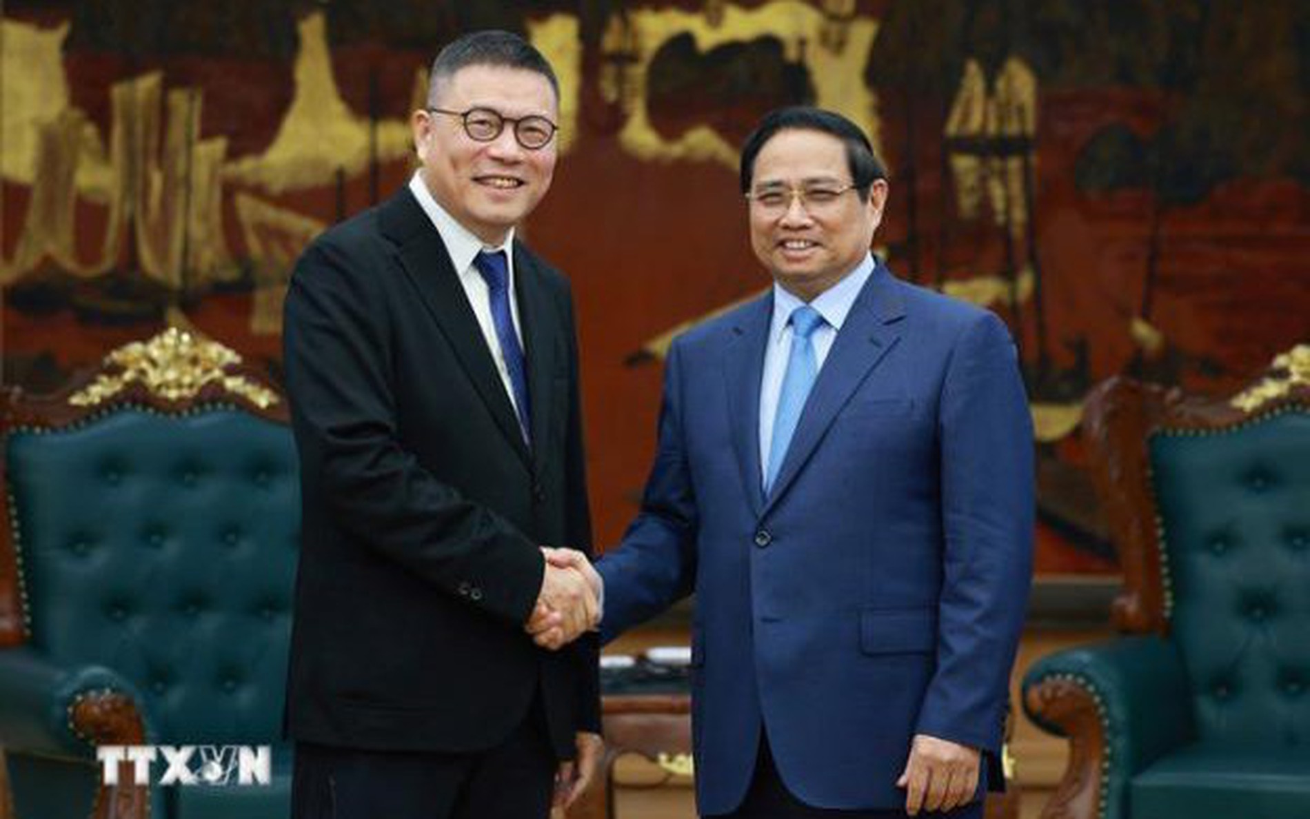 范明政总理会见中国天虹集团负责人