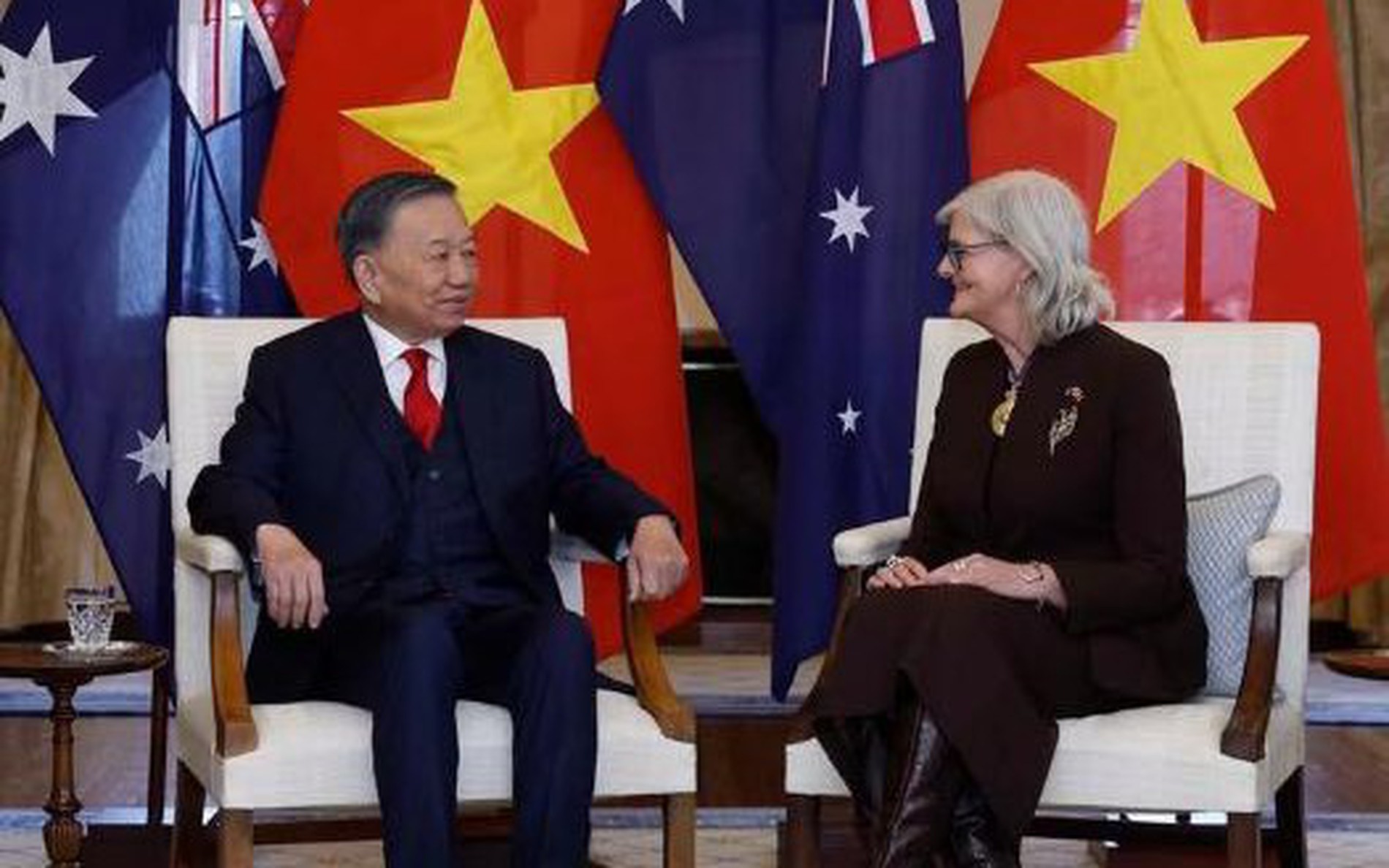 越共中央总书记、国家主席苏林会见澳大利亚总督萨曼莎·莫斯顿