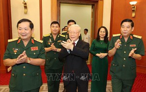 Tổng Bí thư Nguyễn Phú Trọng gặp mặt các đại biểu thanh niên Quân đội