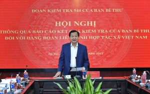 Thông qua báo cáo kết quả kiểm tra của Ban Bí thư đối với Đảng đoàn Liên minh Hợp tác xã Việt Nam