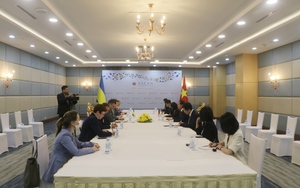 Bộ trưởng Ngoại giao Bùi Thanh Sơn gặp Bộ trưởng Ngoại giao UKraine Dmytro Kuleba