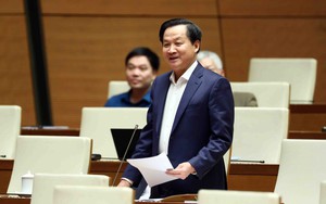 Phó Thủ tướng Lê Minh Khái phát biểu giải trình về công tác thanh tra; phòng chống tham nhũng, tiêu cực