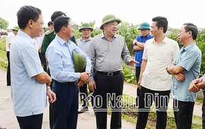 Nam Định lập phương án bảo vệ trọng điểm chống lụt bão