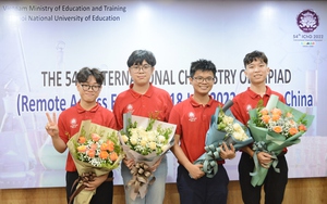 100% thí sinh Việt Nam đạt Huy chương Vàng Olympic Hóa học quốc tế năm 2022