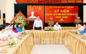Ngành tuyên giáo đóng góp tích cực cho sự phát triển của tỉnh Nam Định