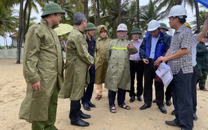 Bộ trưởng Lê Minh Hoan kiểm tra công tác phòng chống bão tại Quảng Nam