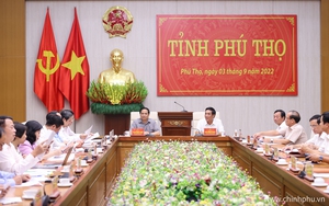 Thủ tướng làm việc với Ban Thường vụ Tỉnh ủy Phú Thọ