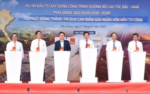 Phó Thủ tướng Lê Minh Khái dự Lễ khởi công dự án thành phần Cần Thơ - Hậu Giang, công trình cao tốc Bắc - Nam