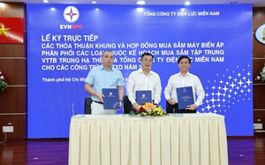 EVNSPC ký kết các thỏa thuận khung và Hợp đồng mua sắm máy biến áp năm 2023