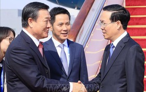 Chủ tịch nước đến Bắc Kinh, bắt đầu tham dự Diễn đàn cấp cao 'Vành đai và Con đường'