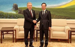 Chủ tịch nước Võ Văn Thưởng gặp Tổng thống Uzbekistan