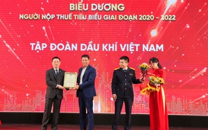 Petrovietnam được vinh danh đơn vị nộp thuế tiêu biểu giai đoạn 2020-2022