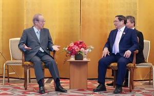 Thủ tướng Phạm Minh Chính tiếp cựu Thủ tướng Nhật Bản Yasuo Fukuda