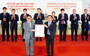 Vietjet mở đường bay thẳng TPHCM-Vientiane, công bố hợp tác toàn diện với Lao Airlines