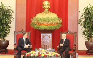 Tổng Bí thư Nguyễn Phú Trọng tiếp Thủ tướng Cộng hòa Belarus Roman Golovchenko