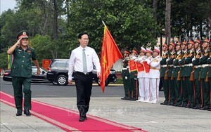 Chủ tịch nước Võ Văn Thưởng thăm và làm việc tại Quân khu 9