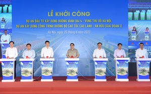 Thủ tướng Chính phủ dự lễ khởi công đường vành đai 4 Vùng Thủ đô Hà Nội và dự án xây dựng công trình đường bộ cao tốc Cao Lãnh - An Hữu (giai đoạn 1)
