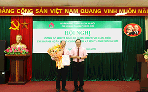 Công bố Quyết định bổ nhiệm Giám đốc Chi nhánh NHCSXH TP. Hà Nội